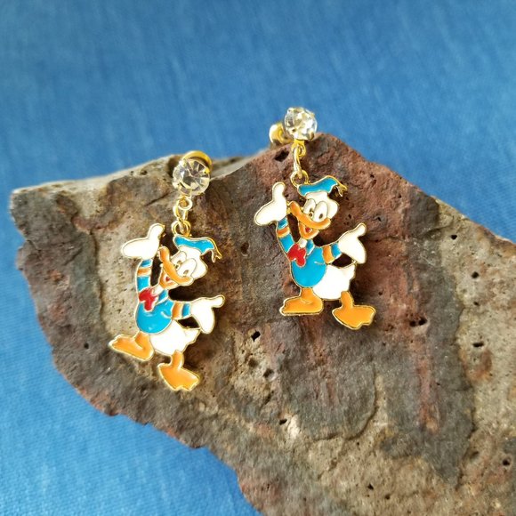 Donald Duck Push-Back Post Earrings - NWOT - Picture 4 of 5